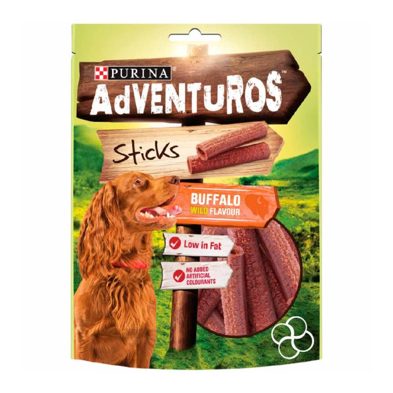 Adventuros Buffalo Flavor Sticks Dog Treats 120g