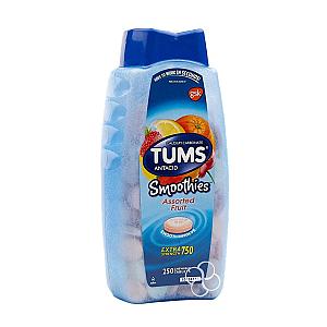 Tums Antacid Smoothies Assorted Fruit Extra Strength Chewable 250s