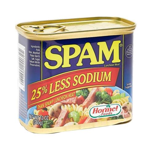 Spam 25% Less Sodium Luncheon Meat 340g