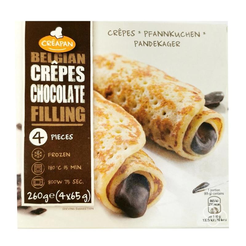 Creapan Belgian Chocolate Filled Crepes 4 x 65g